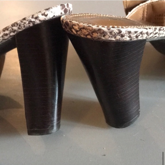 Franco Sarto Snakeskin Genuine Leather Sandals 9 - Picture 13 of 16